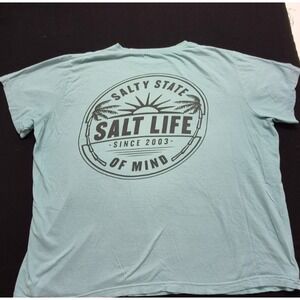 Salt Life men's light blue‎ "Salty State of Mind" graphic t-shirt sz. XLT